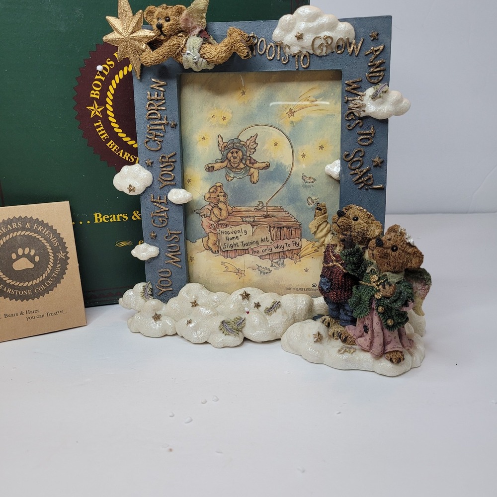 Boyds Bears & Friends Collection Picture Frame #27300 Wings to Soar Jan/1732